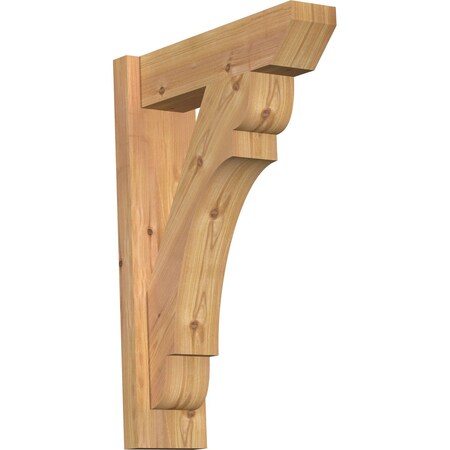 Ekena Millwork Olympic Slat Smooth Outlooker, Western Red Cedar, 5 1/2"W x 18"D x 26"H OUT06X18X26OLY06SWR